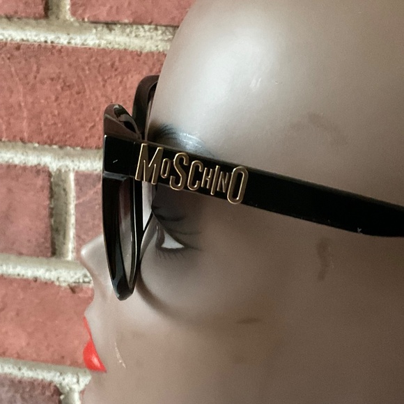 Moschino Gold Mirror Square Sunglasses - Picture 3 of 9
